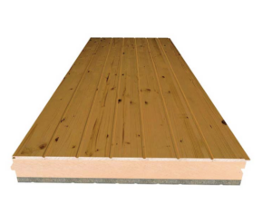 Panel Sandwich Madera Friso Abeto Nogal